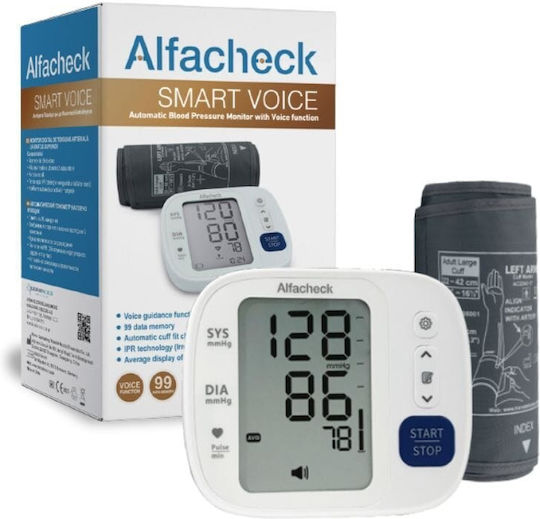 Alfacheck Smart Voice Automatic Arm Blood Pressure Monitor Voice Guidance