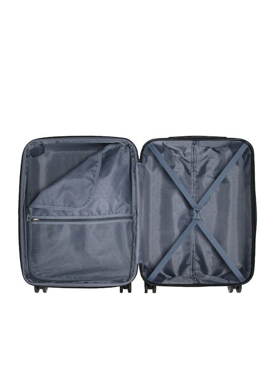 WORLDLINE Kabinenreisekoffer Hartschalen Grey mit 4 Räder Höhe 55cm