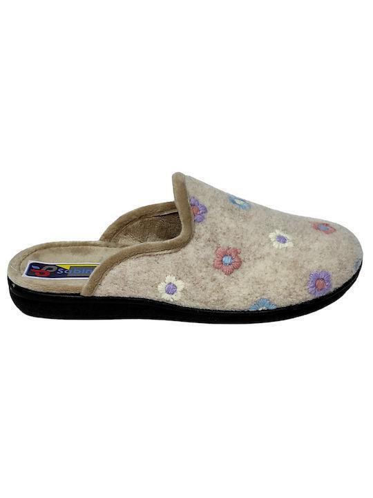 Winter Women's Slippers Beige