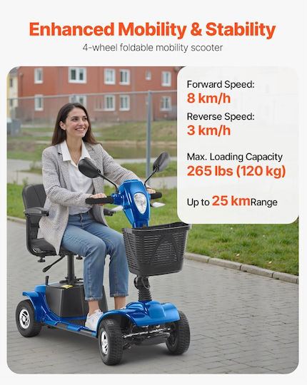 Vevor Wheelchair Scooter Folding CXZDZXC4L25KEBY5A001V2 Grey