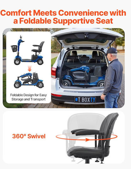 Vevor Wheelchair Scooter Folding CXZDZXC4L25KEBY5A001V2 Grey