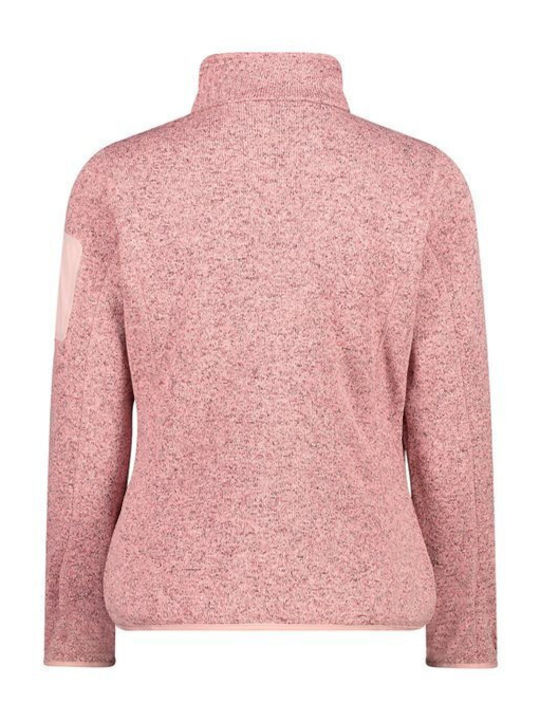 Fleece Women's Knitted Cardigan Blue