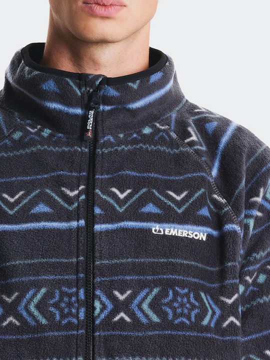 Men's Fleece Cardigan Black