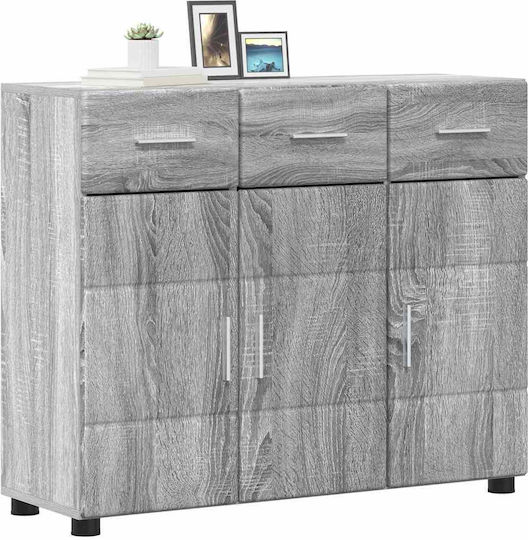 Living Room TV Unit Gray Sonoma L88.5xW30.5xH73cm