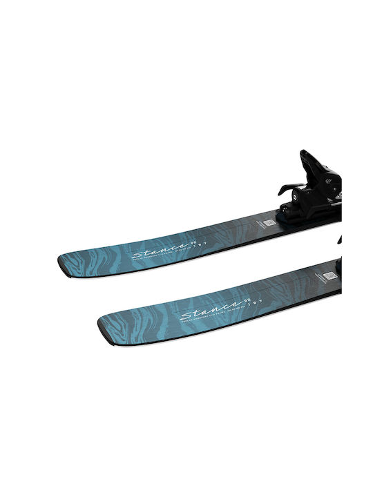 Salomon Stance W 80 Women's Ski Boots in Blue Color with Bindings