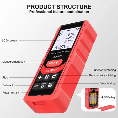 Noyafa Laser Distance Meter NF-271-40 with Range up to 40m