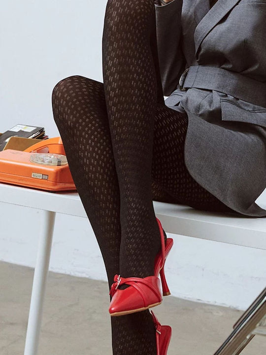 Women's Pantyhose with Stitch Black