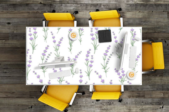 Decorativ Protecție Birou Home Office Flori Lavandă 100x50 Cm