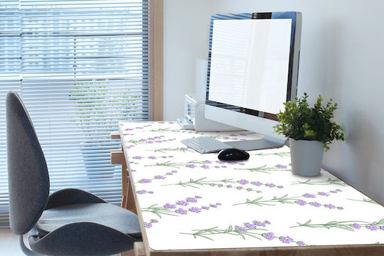 Decorativ Protecție Birou Home Office Flori Lavandă 100x50 Cm