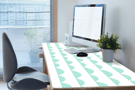 Decorativ Protecție Birou Home Office Serii Mentă 120x60 Cm