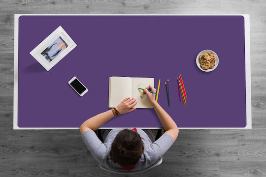 Decorativ Protecție Birou Home Office Monocrom Violet 120x60 Cm