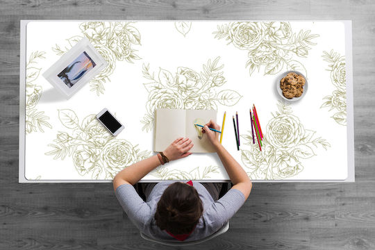 Decorativ Protecție Birou Home Office Stil Francez 120x60 Cm