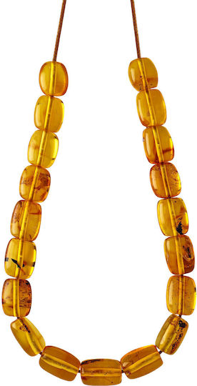 Kiriakos Gofas Perle de îngrijorare Amber de lungime 1.4buc Argintiu