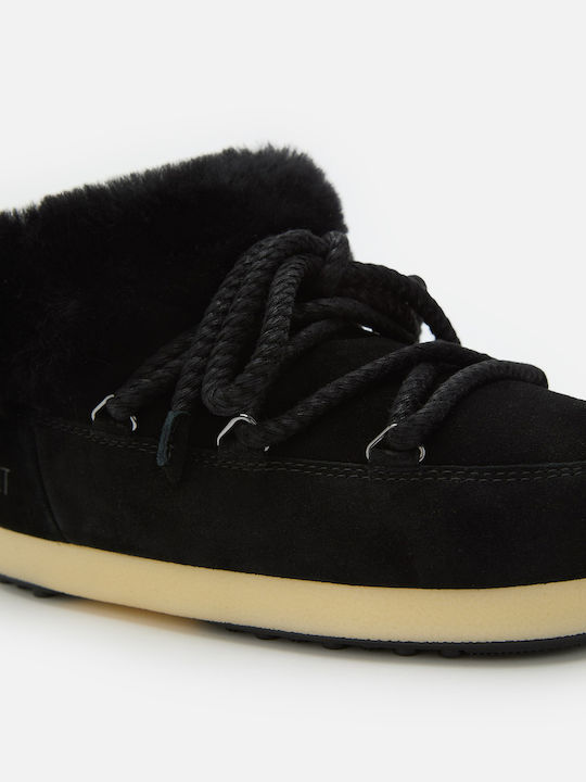 Suede Women's Ankle Boots Black