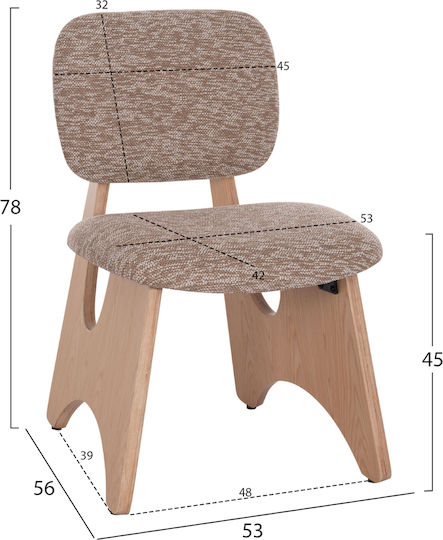Καρέκλα Τραπεζαρίας Bellisi 53x56x78εκ.