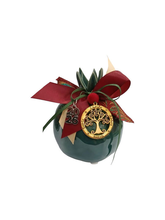 Kalliopi Silver de birou Amulet Rodie Verde Ceramic 2026 10x12cm 1buc