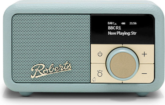 Roberts Revival Petite 2 Tabletop Radio Rechargeable DAB+ with Bluetooth Duck Egg Blue