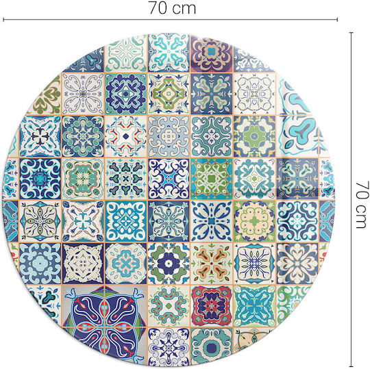 Gehärtetes Glas Für Kamin Vorderseite Mosaik Muster Fliesen Fi 70 Cm