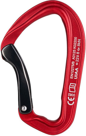 Classic Carabiner Fixe Climbing Picot Curve Red