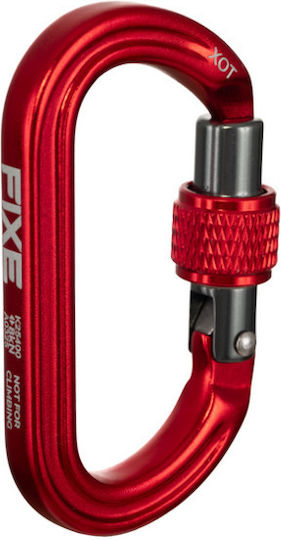 Καραμπίνερ Fixe Climbing Xot Auxiliary Carabiner Screw Red Κόκκινο Fc-k25400_1