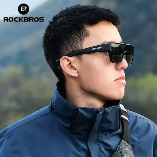 Rockbros Γυαλιά Ποδηλασίας με Μαύρο Σκελετό και Polarized Φακούς