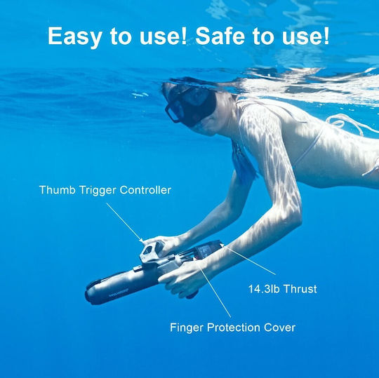 Waydoo Subnado Submersible - Starter Kit Underwater Seascooter 1.4kg with Maximum Speed 5.04km/h and Battery Autonomy 56min