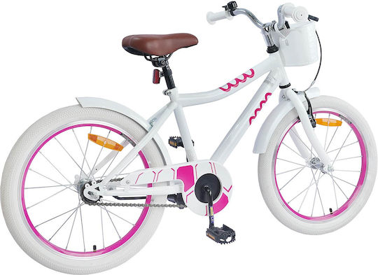 vidaXL 20" Bicicletă pentru copii de Oras Alb