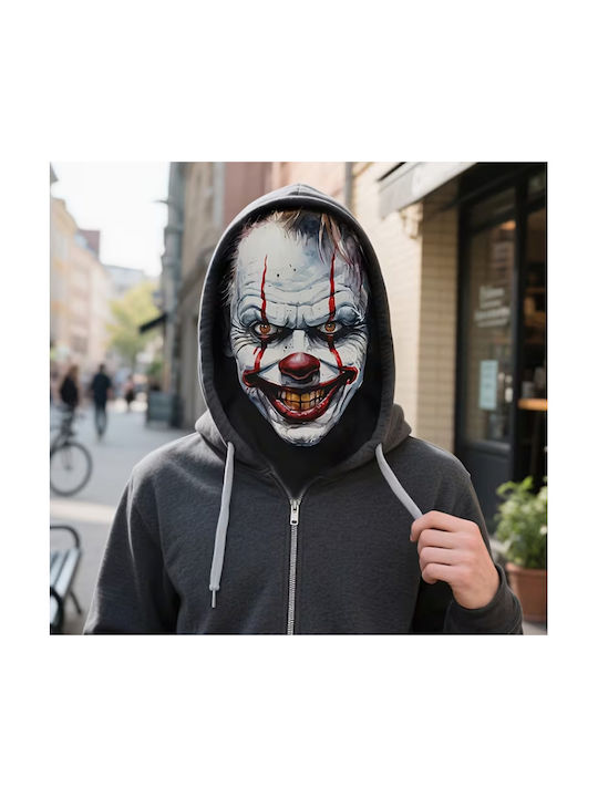 Mască De Carnaval Clovn Din Microfibră Textilă