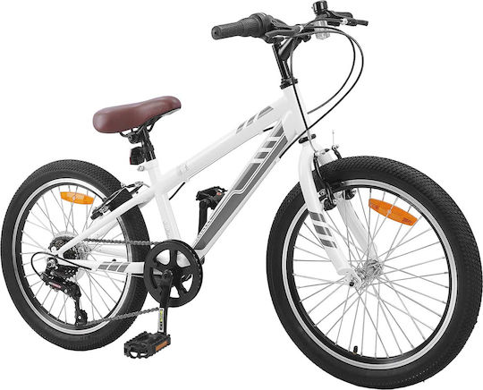 vidaXL 24" Kinder Fahrrad BMX Weiß
