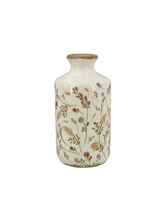 Artekko Decorative Vase Aging White 11x11x21cm