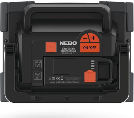 Nebo Rechargeable Work Light with Extension Cord LED IP54 with Brightness up to 8000lm