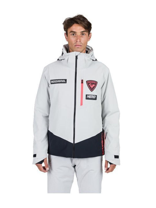 Rossignol Hero RLNMJ17-234-23Q Ανδρικό Μπουφάν για Σκι & Snowboard Γκρι