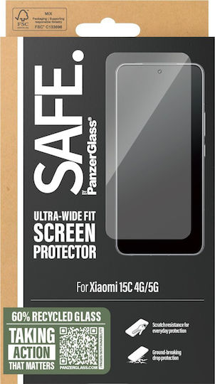 Safe By Panzerglass Screen Protector Xiaomi 15c 4g 5g Ultra-wide Fit