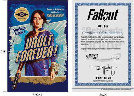Fallout Movie Maniacs Vault Boy Ver.2 Φιγούρα Αγαλματίδιο 14cm