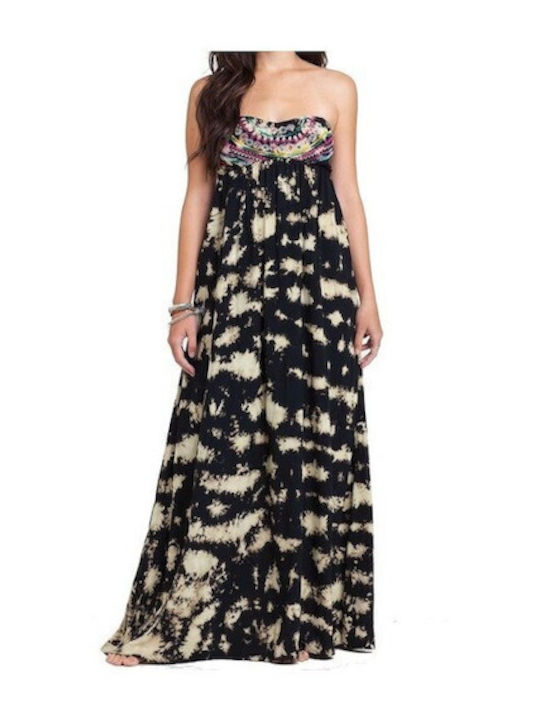 Summer Maxi Dress Off Black