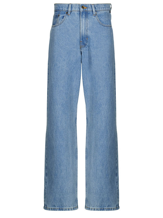 Check-5 Ανδρικό Παντελόνι Τζιν με Loose Εφαρμογή Denim