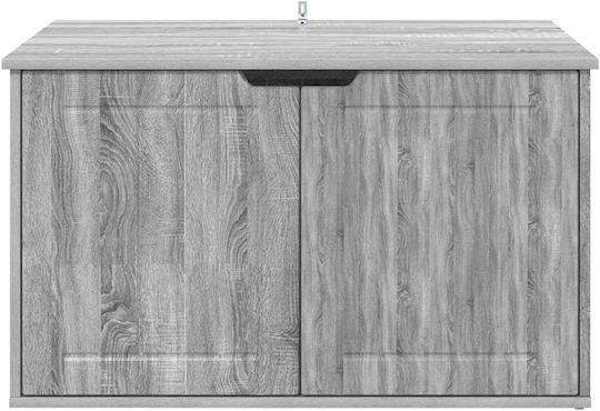 Vidaxl Casă Pentru Pisici Gri Sonoma 85 X 55 X 53,5 Cm Lemn Prelucrat
