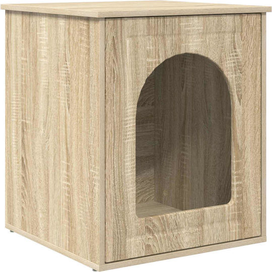 Vidaxl Cat House Sonoma 53 x 52 x 62 cm Engineered Wood