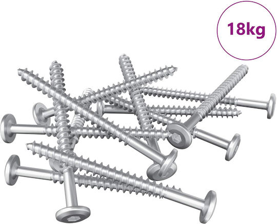 vidaXL Ξυλόβιδα Εξάγωνη με Μήκος 6mm 1900τμχ 18kg