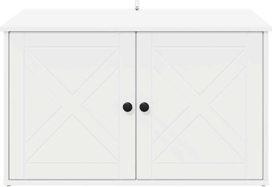 Vidaxl Cat House White 85 x 55 x 50.5 cm Processed Wood
