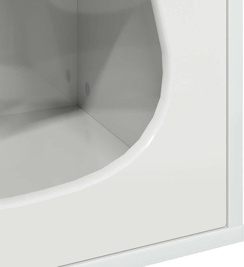 Vidaxl Σπίτι Γάτας Λαμπερό Λευκό 42.5 X 40 X 52.5 Εκ