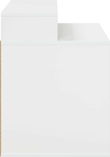 Vidaxl Σπίτι Γάτας Λαμπερό Λευκό 42.5 X 40 X 52.5 Εκ