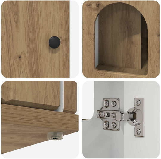 Vidaxl Cat House Walnut Handmade 85 x 55 x 50 cm