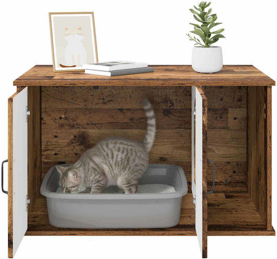 Vidaxl Cat House Old Wood 85 x 55 x 50 cm Treated Wood