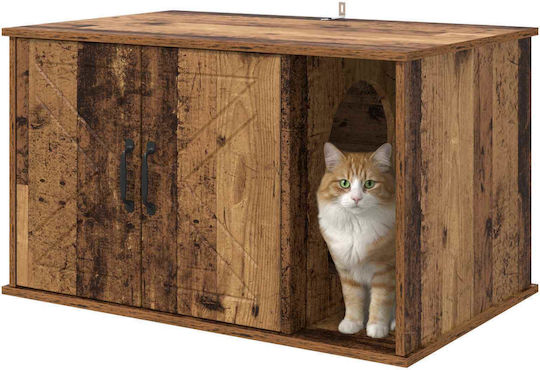 Vidaxl Cat House Old Wood 85 x 55 x 50 cm Treated Wood