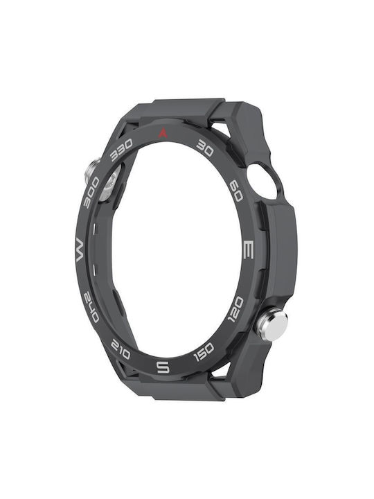 Пластмасов Калъф със Стъкло в Черен цвят за Huawei Watch GT 6 46мм