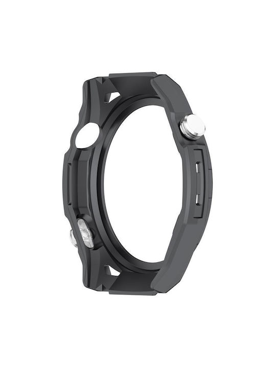 Пластмасов Калъф със Стъкло в Черен цвят за Huawei Watch GT 6 46мм
