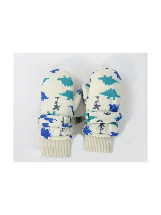 Brims and Trims Mittens Kids Ski & Snowboard Gloves White