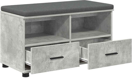 Мебел за антре с Пейка Сив 80x38x46см