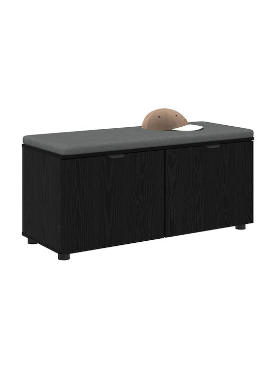 Entry Furniture with Bench Black Beech 100x38x46cm